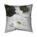 Begin Home Decor 26 x 26 in. Assorted White Flowers-Double Sided Print Indoor Pillow 5541-2626-FL121